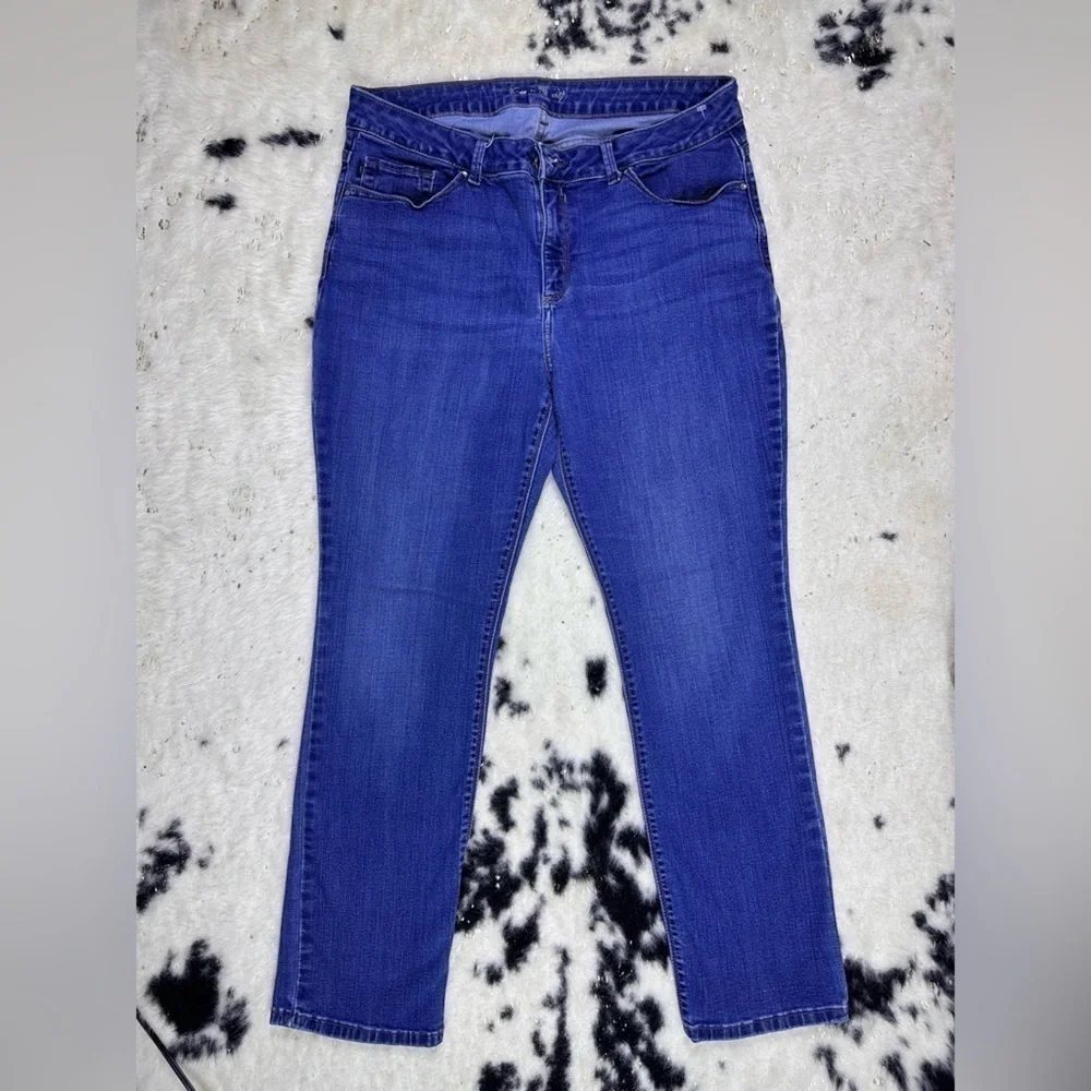 Lee Vintage Dark Wash Mid Rise Straight Leg Denim Jeans Size 22